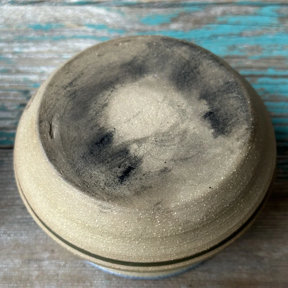 Ballard Candle Holder Pottery Stoneware Diffuser 5.5 Inch Warm Wax Floral Signed